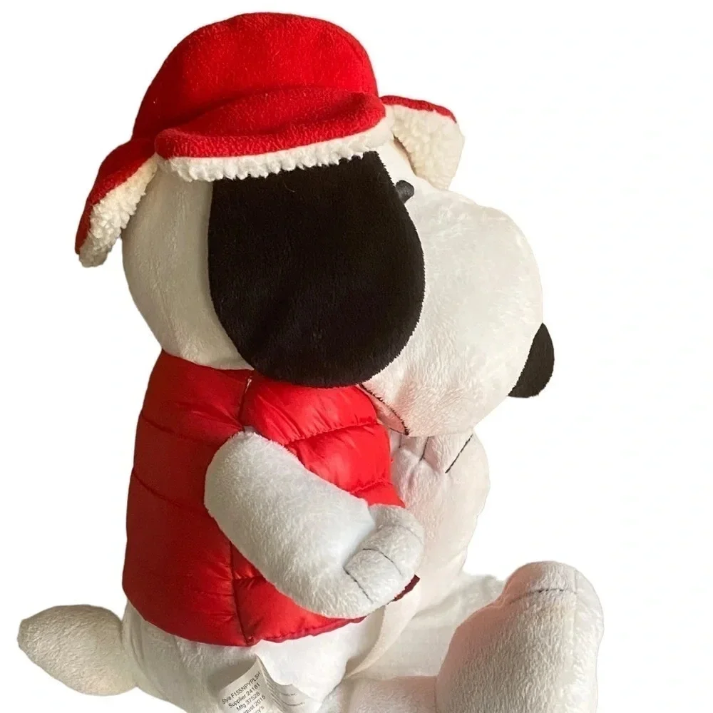 Peanuts Snoopy Stuffed Animal Macys Christmas Holiday 2015 - Picture 9 of 14